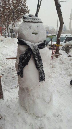 Konya'dan Kardan adam manzaraları
