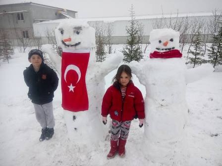 Konya'dan Kardan adam manzaraları 50