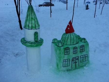 Konya'dan Kardan adam manzaraları 54