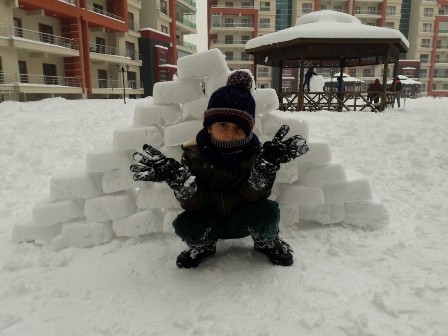 Konya'dan Kardan adam manzaraları 8