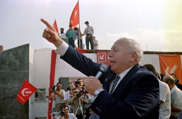 Liderlerin eski miting fotoğrafları 19