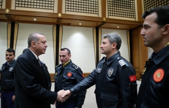 Cumhurbaşkanı Erdoğan pilotları kabul etti 5