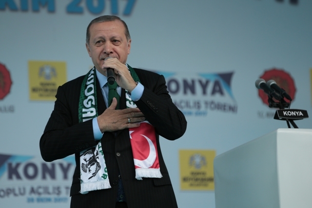 KONYA CUMHURBAŞKANI ERDOĞAN'I AĞIRLADI 10