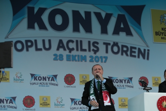 KONYA CUMHURBAŞKANI ERDOĞAN'I AĞIRLADI 11