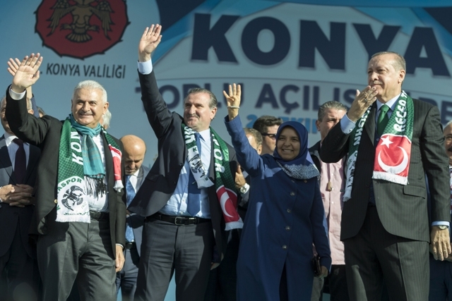 KONYA CUMHURBAŞKANI ERDOĞAN'I AĞIRLADI 18