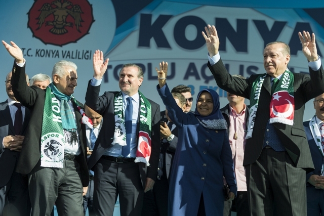 KONYA CUMHURBAŞKANI ERDOĞAN'I AĞIRLADI 19
