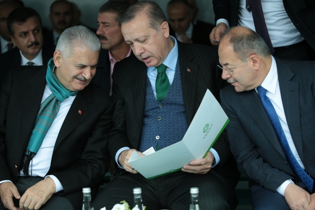 KONYA CUMHURBAŞKANI ERDOĞAN'I AĞIRLADI