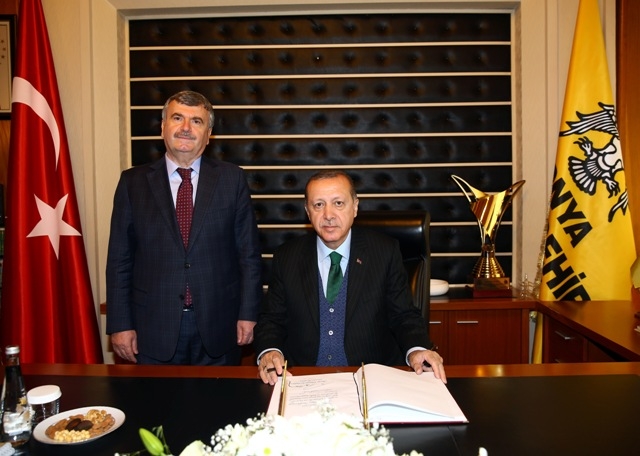 KONYA CUMHURBAŞKANI ERDOĞAN'I AĞIRLADI 24