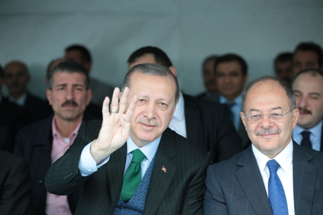 KONYA CUMHURBAŞKANI ERDOĞAN'I AĞIRLADI