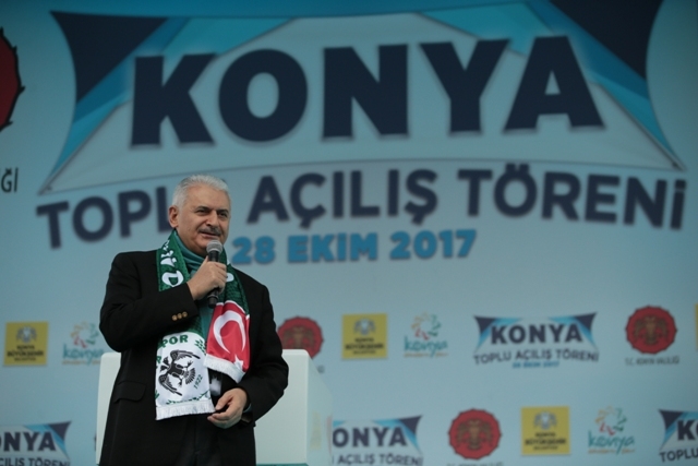 KONYA CUMHURBAŞKANI ERDOĞAN'I AĞIRLADI 7