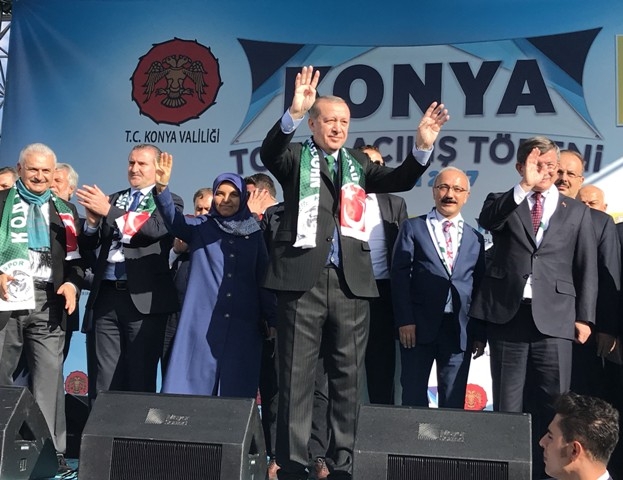 KONYA CUMHURBAŞKANI ERDOĞAN'I AĞIRLADI 71
