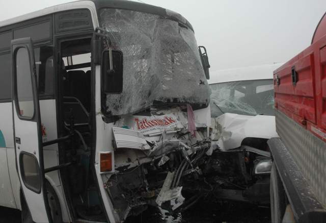 Konyada 25 araçlık zincirleme kaza 5