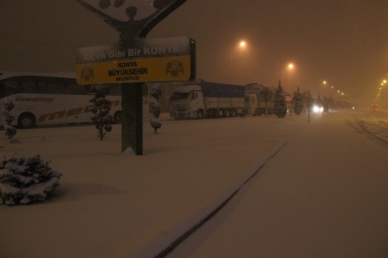 Konya'dan kar manzaraları 40