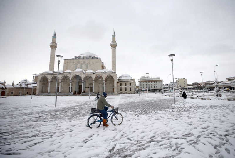 Konya'dan kar manzaraları 48