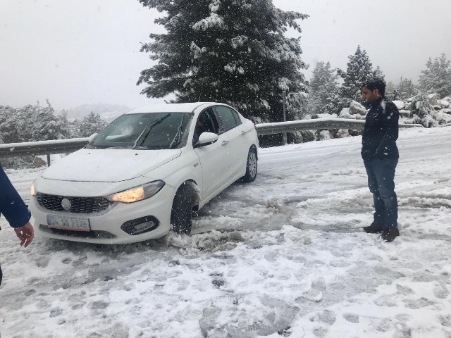 Antalya-Konya karayolunda kar engeli 5