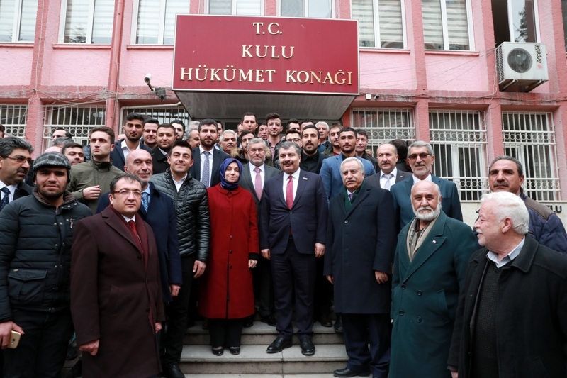 Sağlık Bakanı Fahrettin Koca memleketi Konya'da 10