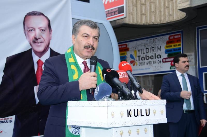Sağlık Bakanı Fahrettin Koca memleketi Konya'da 21