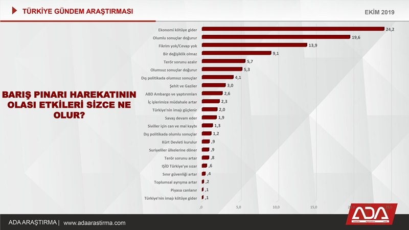 Türkiye Gündem Araştırması (Ekim 2019) 18