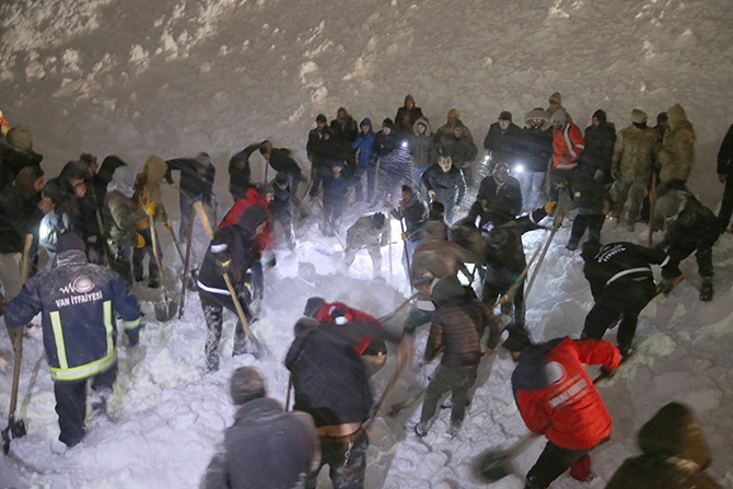 Yolcu minibüsü çığ altında kaldı! 1