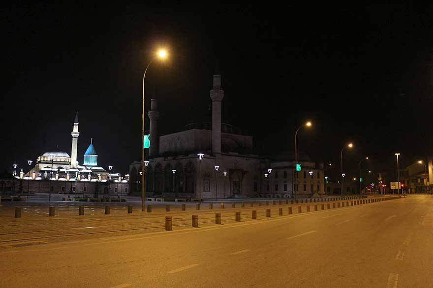 Konya'da ikinci sokağa çıkma yasağı böyle başladı 2