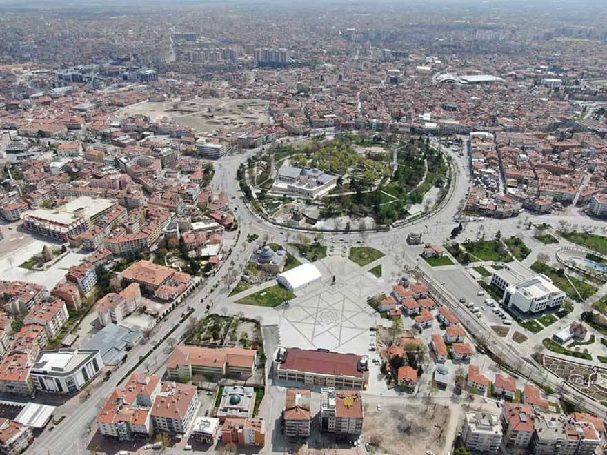 Konya bugün bu açıdan görüntülendi! Hem de şehrin tamamı 4