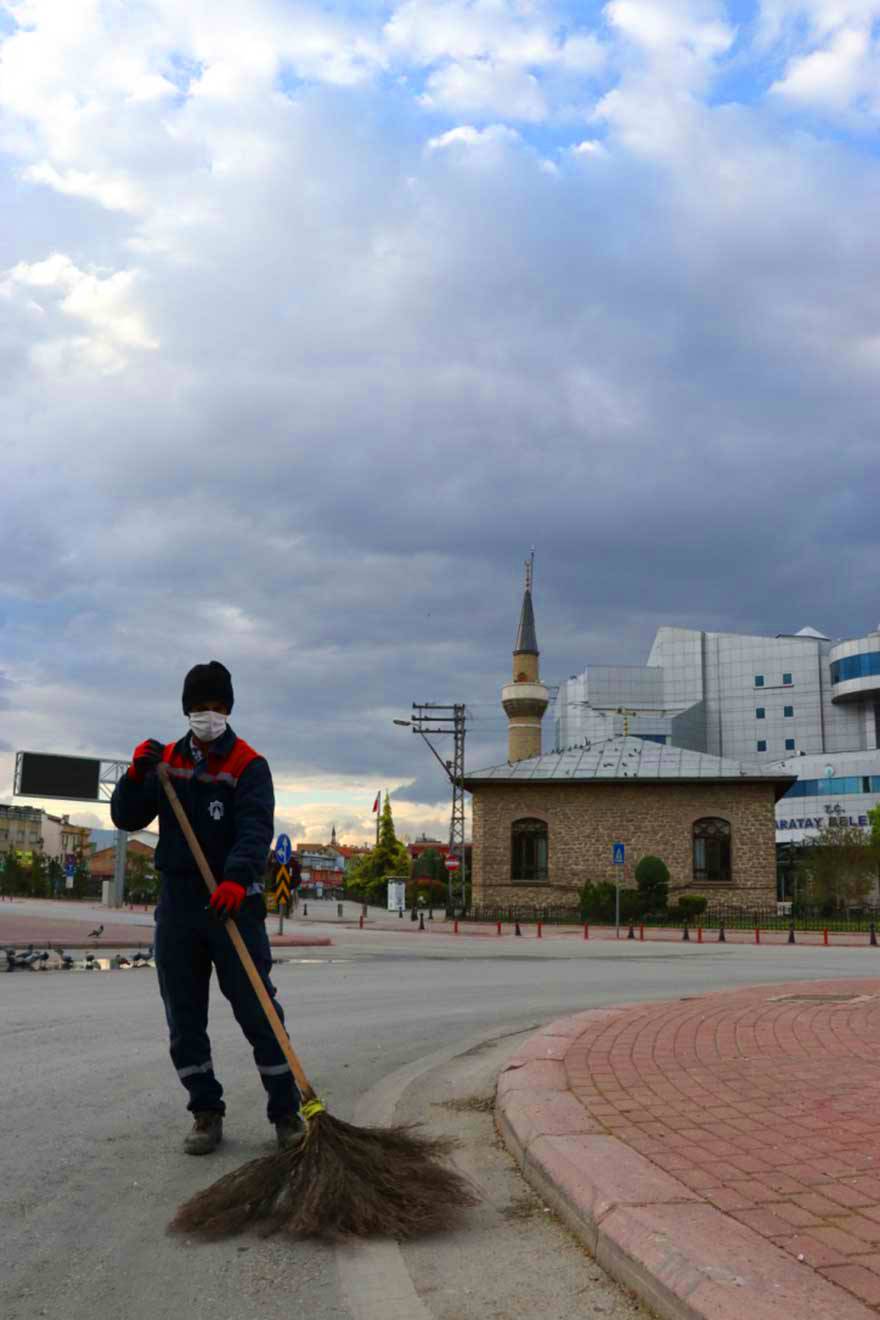 Sokağa çıkma yasağında Konya kartpostallık görüntüler verdi 6