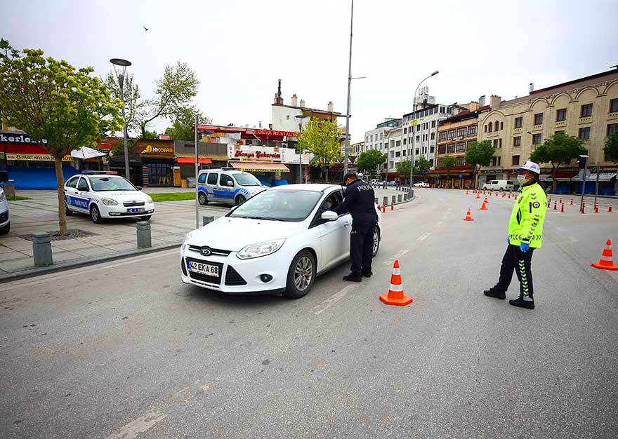 Sokağa çıkma yasağında Konya kartpostallık görüntüler verdi 9