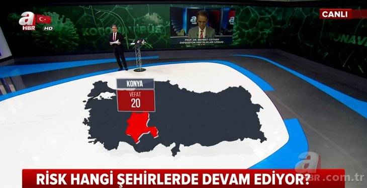 Türkiye'de hangi şehirde kaç kişi koronavirüsten yaşamını yitirdi! İŞTE İL İL HARİTA! 15