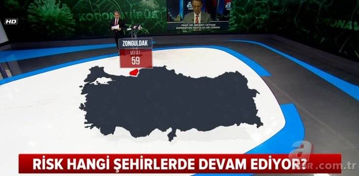 Türkiye'de hangi şehirde kaç kişi koronavirüsten yaşamını yitirdi! İŞTE İL İL HARİTA! 18