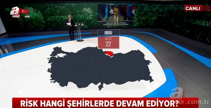Türkiye'de hangi şehirde kaç kişi koronavirüsten yaşamını yitirdi! İŞTE İL İL HARİTA! 19