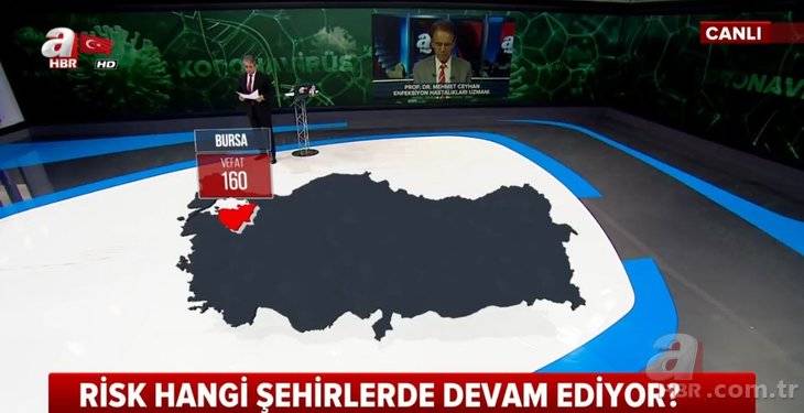 Türkiye'de hangi şehirde kaç kişi koronavirüsten yaşamını yitirdi! İŞTE İL İL HARİTA! 2