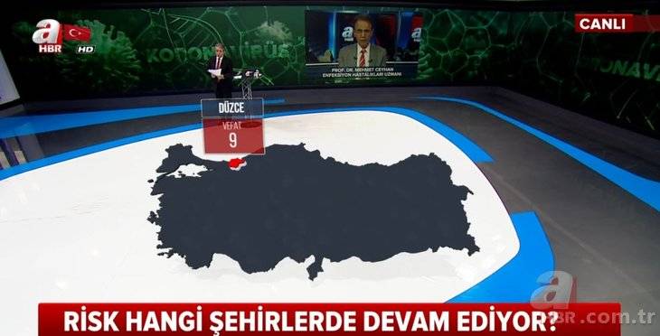Türkiye'de hangi şehirde kaç kişi koronavirüsten yaşamını yitirdi! İŞTE İL İL HARİTA! 21