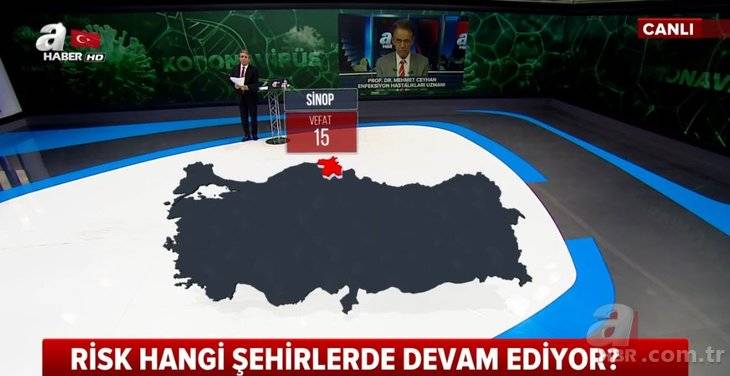 Türkiye'de hangi şehirde kaç kişi koronavirüsten yaşamını yitirdi! İŞTE İL İL HARİTA! 23