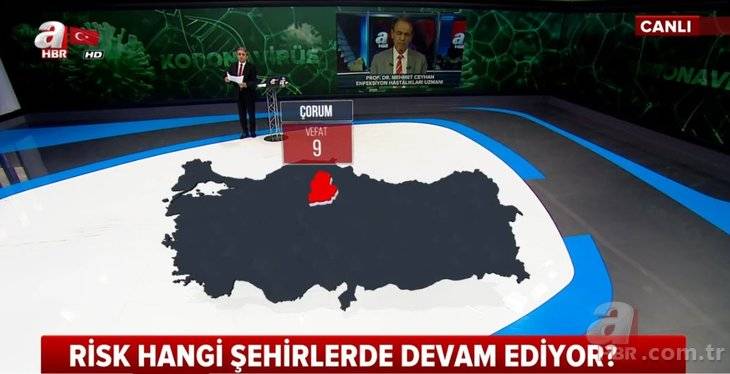 Türkiye'de hangi şehirde kaç kişi koronavirüsten yaşamını yitirdi! İŞTE İL İL HARİTA! 24