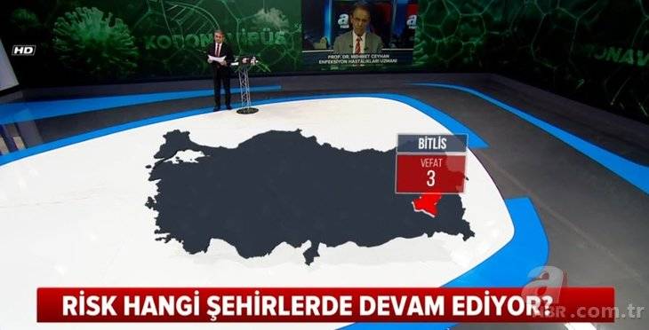 Türkiye'de hangi şehirde kaç kişi koronavirüsten yaşamını yitirdi! İŞTE İL İL HARİTA! 41