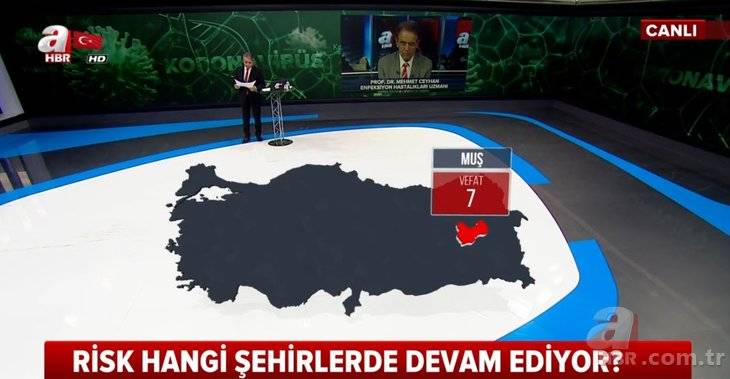 Türkiye'de hangi şehirde kaç kişi koronavirüsten yaşamını yitirdi! İŞTE İL İL HARİTA! 43