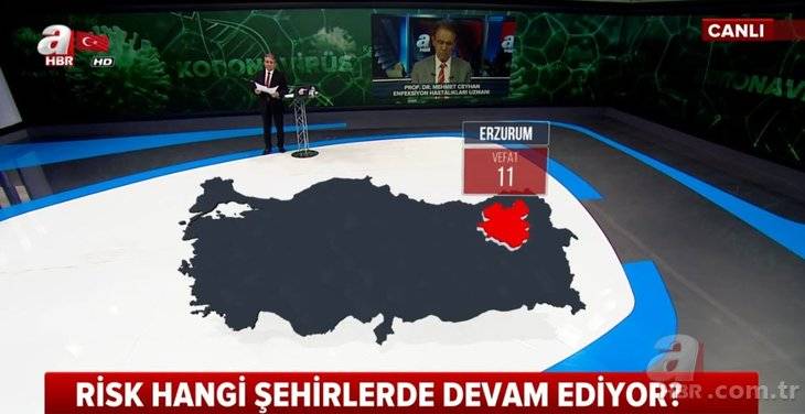 Türkiye'de hangi şehirde kaç kişi koronavirüsten yaşamını yitirdi! İŞTE İL İL HARİTA! 44