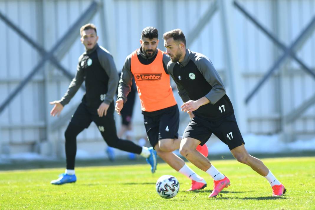 Konyaspor'da sakatlar dönüyor! Antrenmana çıktılar 3