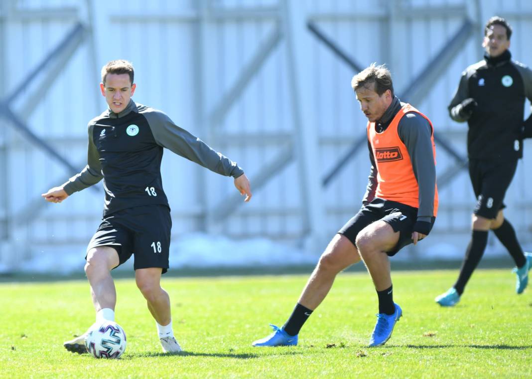 Konyaspor'da sakatlar dönüyor! Antrenmana çıktılar 8