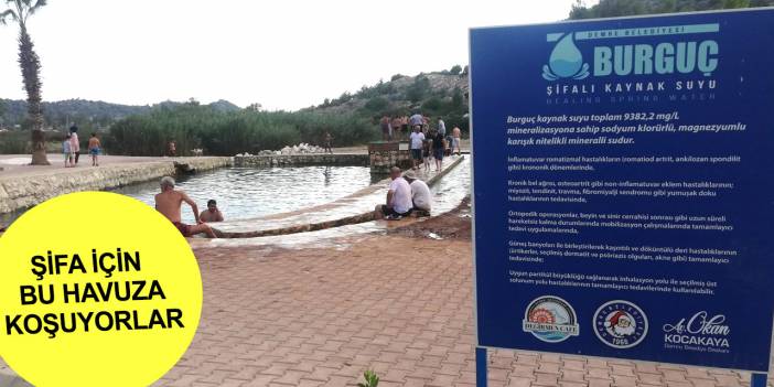 Cilt hastalığı olanlar Burguç Şifalı Su Havuzu'na koşuyor