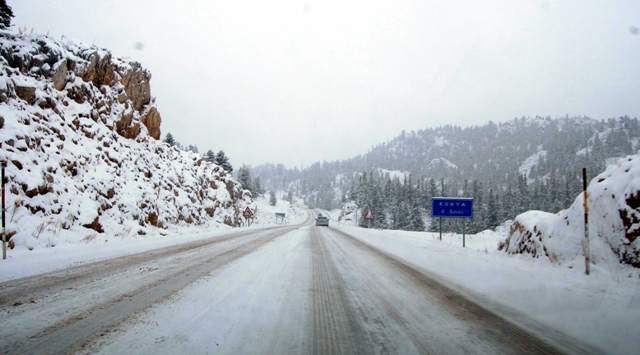 Konyada kar yağışı 2