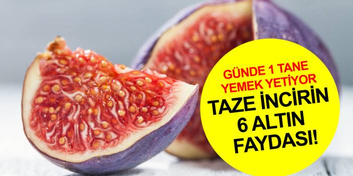 Günde 1 tanesi yetiyor! Taze incirin faydaları neler?