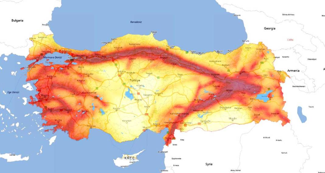 AFAD haritayı güncelledi: Konya’nın 2 ilçesi yüksek deprem riski altında! 2