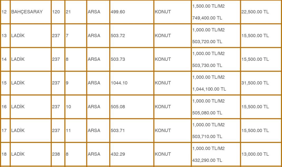 Konya’da 500 Bin TL’ye Bahçeli Ev Fırsatı! 22 Ekim’de 51 Arsa Satışa Çıkıyor 4