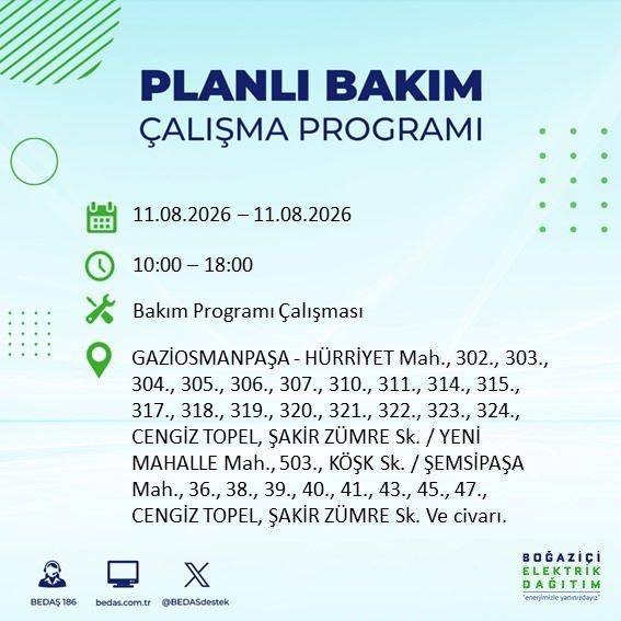 İstanbul karanlığa bürünecek! BEDAŞ Duyurdu: Salı Günü Saatler Sürecek Elektrik Kesintisi! 10