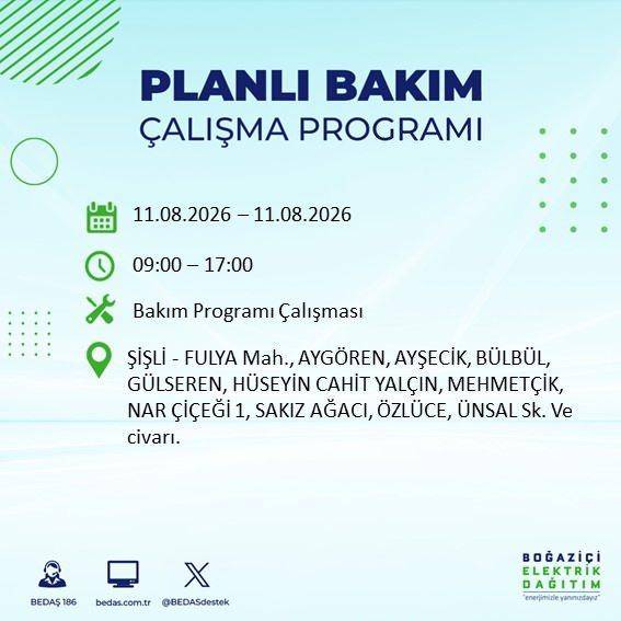 İstanbul karanlığa bürünecek! BEDAŞ Duyurdu: Salı Günü Saatler Sürecek Elektrik Kesintisi! 32