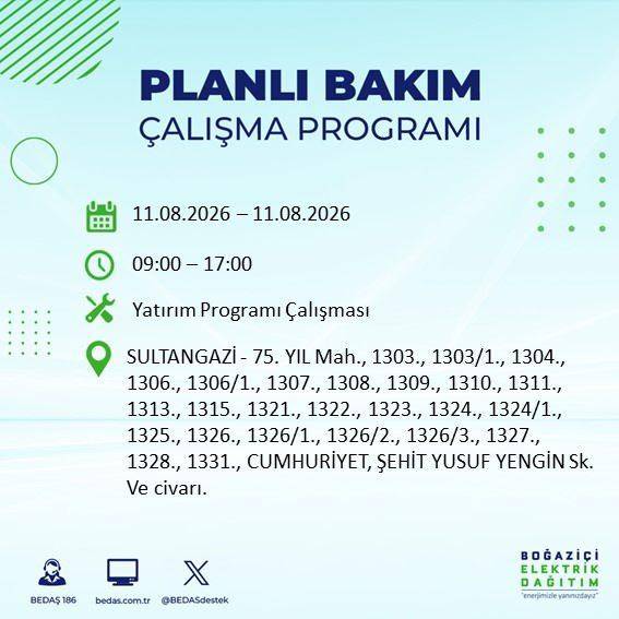 İstanbul karanlığa bürünecek! BEDAŞ Duyurdu: Salı Günü Saatler Sürecek Elektrik Kesintisi! 33