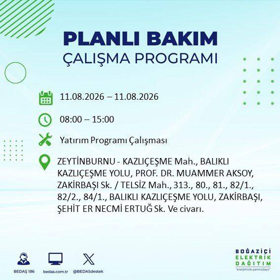 İstanbul karanlığa bürünecek! BEDAŞ Duyurdu: Salı Günü Saatler Sürecek Elektrik Kesintisi! 37