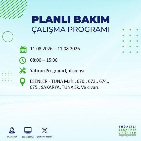 İstanbul karanlığa bürünecek! BEDAŞ Duyurdu: Salı Günü Saatler Sürecek Elektrik Kesintisi! 41