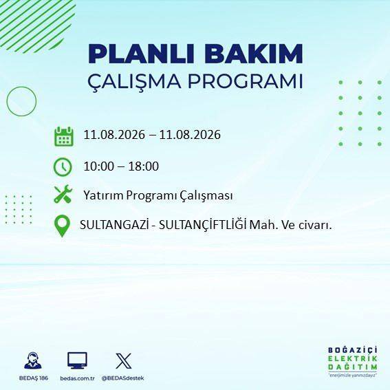 İstanbul karanlığa bürünecek! BEDAŞ Duyurdu: Salı Günü Saatler Sürecek Elektrik Kesintisi! 50